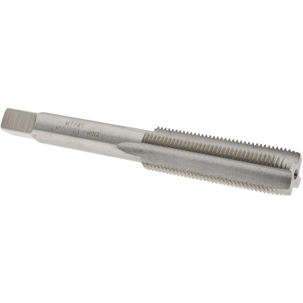 Value Collection JY4993002 Straight Flute Tap M11x1.00 Metric Fine, 4 Flutes, Plug, High Speed Steel, Bright/Uncoated