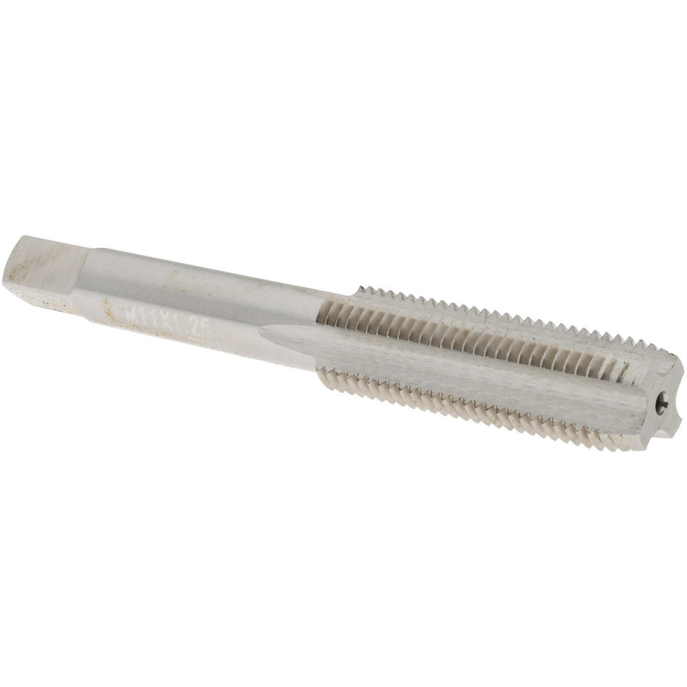 Value Collection JY4993051 Straight Flute Tap M11x1.25 Metric Fine, 4 Flutes, Plug, 6H Class of Fit, High Speed Steel, Bright/Uncoated