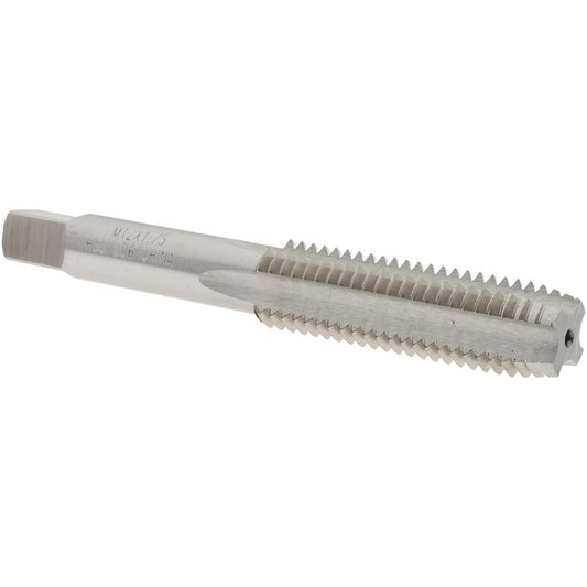 Value Collection JY4993309 Straight Flute Tap M12x1.75 Metric Coarse, 4 Flutes, Plug, 6H Class of Fit, High Speed Steel, Bright/Uncoated
