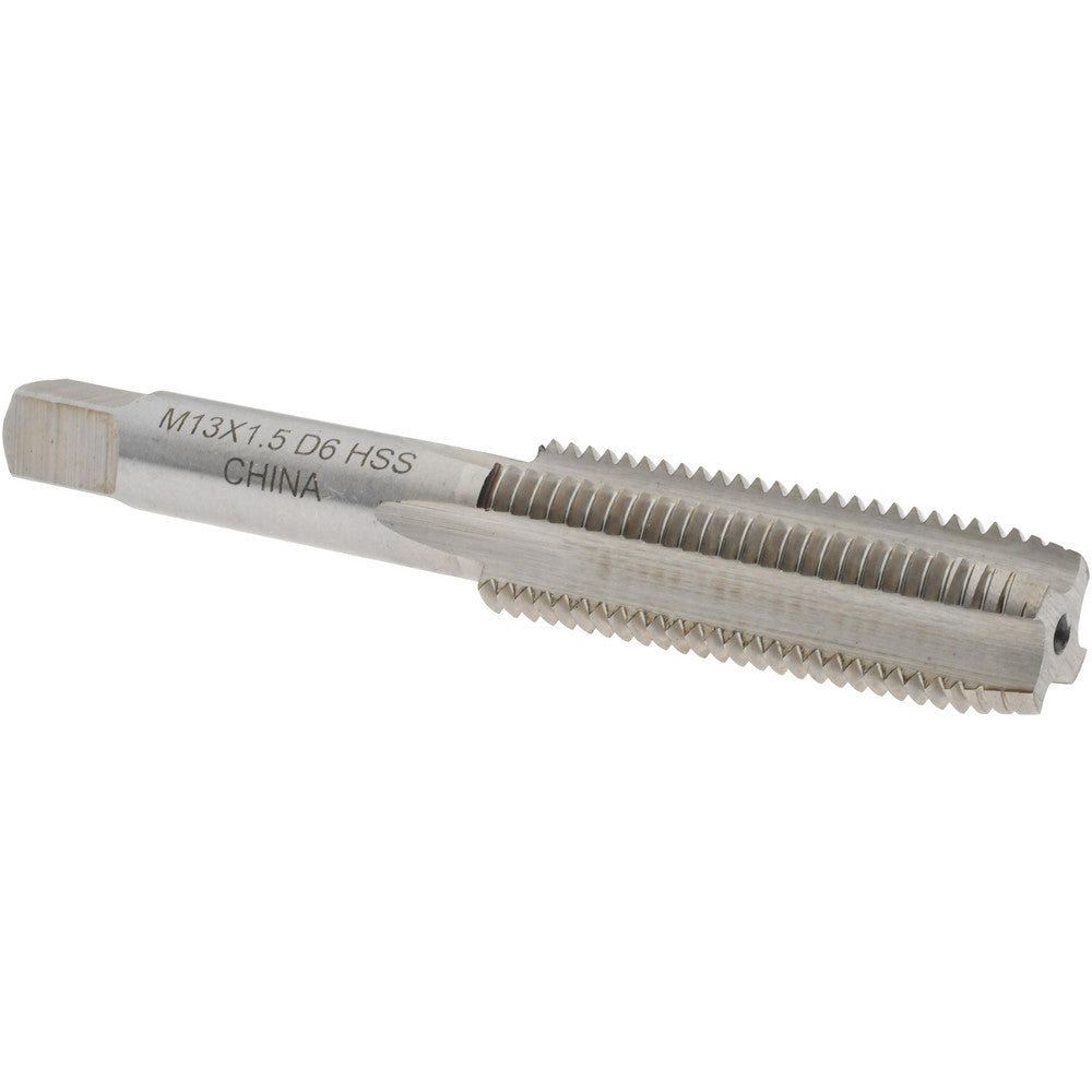 Value Collection JY4993358 Straight Flute Tap M13x1.50 Metric Special, 4 Flutes, Plug, 6H Class of Fit, High Speed Steel, Bright/Uncoated