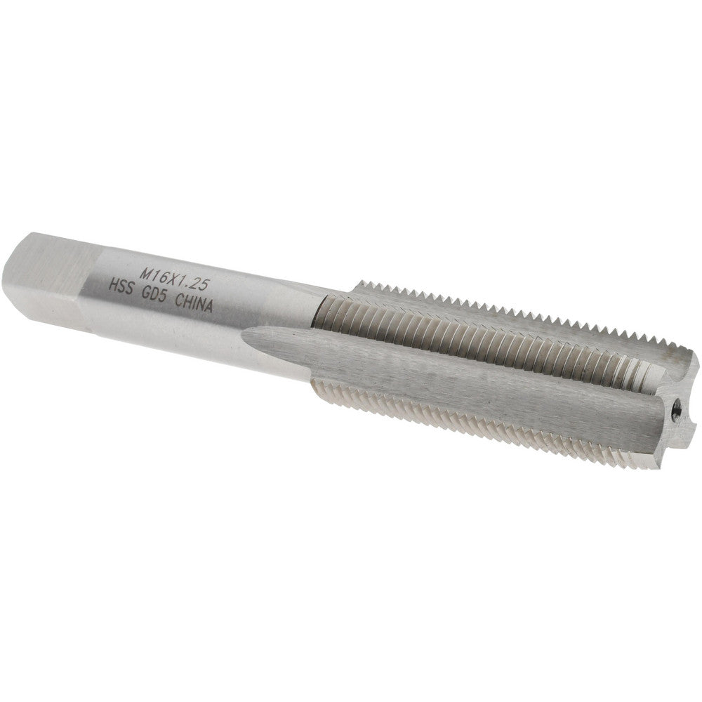 Value Collection JY4993705 Straight Flute Tap M16x1.25 Metric Special, 4 Flutes, Plug, 6H Class of Fit, High Speed Steel, Bright/Uncoated