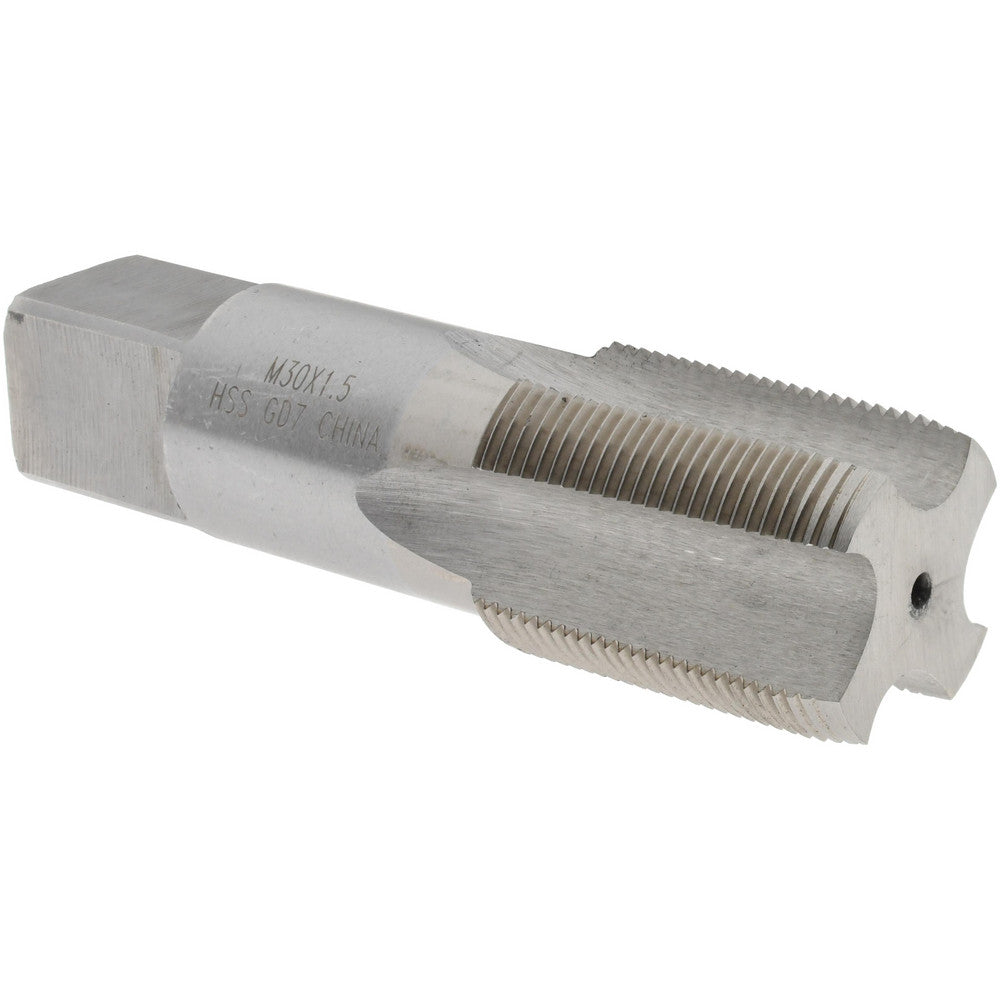 Value Collection JY4995205 Straight Flute Tap M30x1.50 Metric Fine, 4 Flutes, Plug, High Speed Steel, Bright/Uncoated