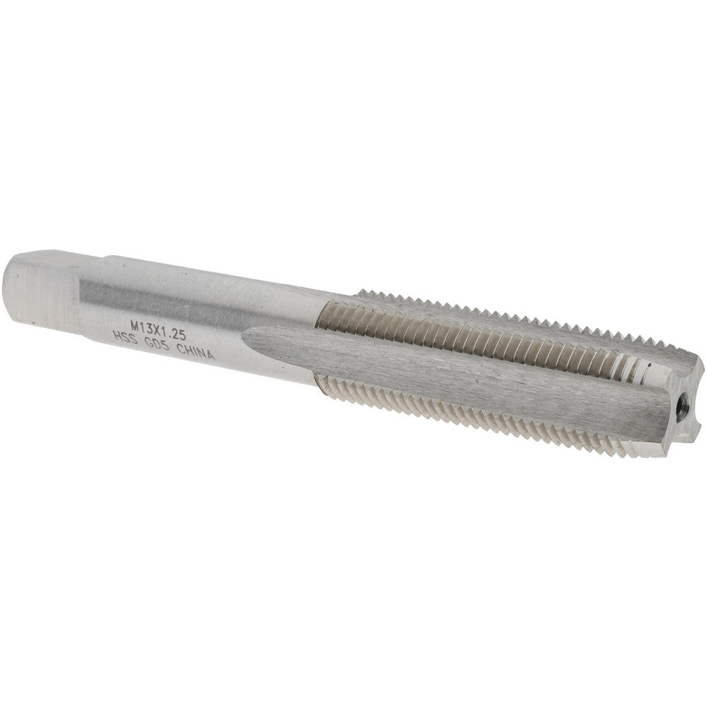 Value Collection JY4995981 Straight Flute Tap M13x1.25 Metric Special, 4 Flutes, Plug, 6H Class of Fit, High Speed Steel, Bright/Uncoated