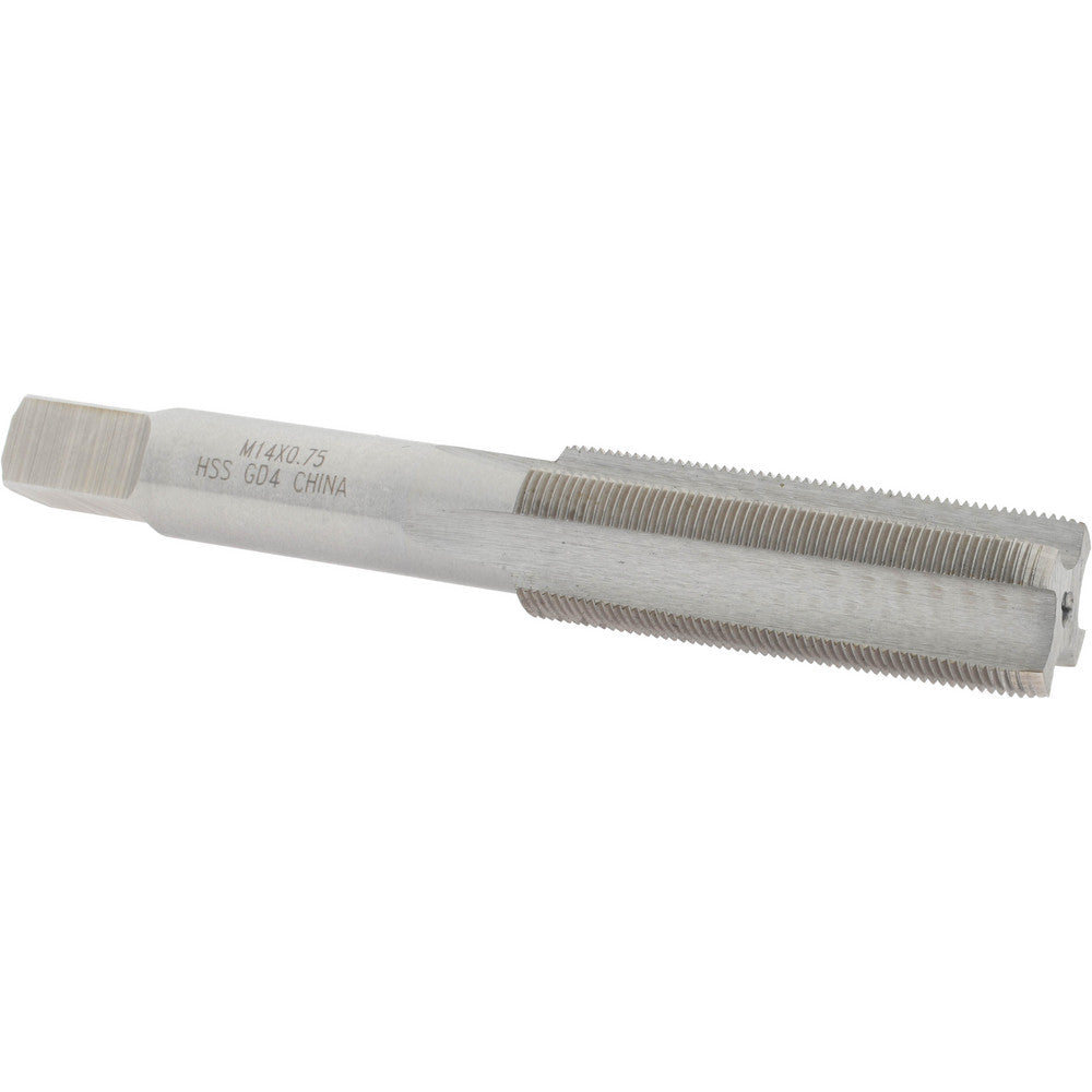 Value Collection JY4996047 Straight Flute Tap M14x0.75 Metric Special, 4 Flutes, Plug, 6H Class of Fit, High Speed Steel, Bright/Uncoated