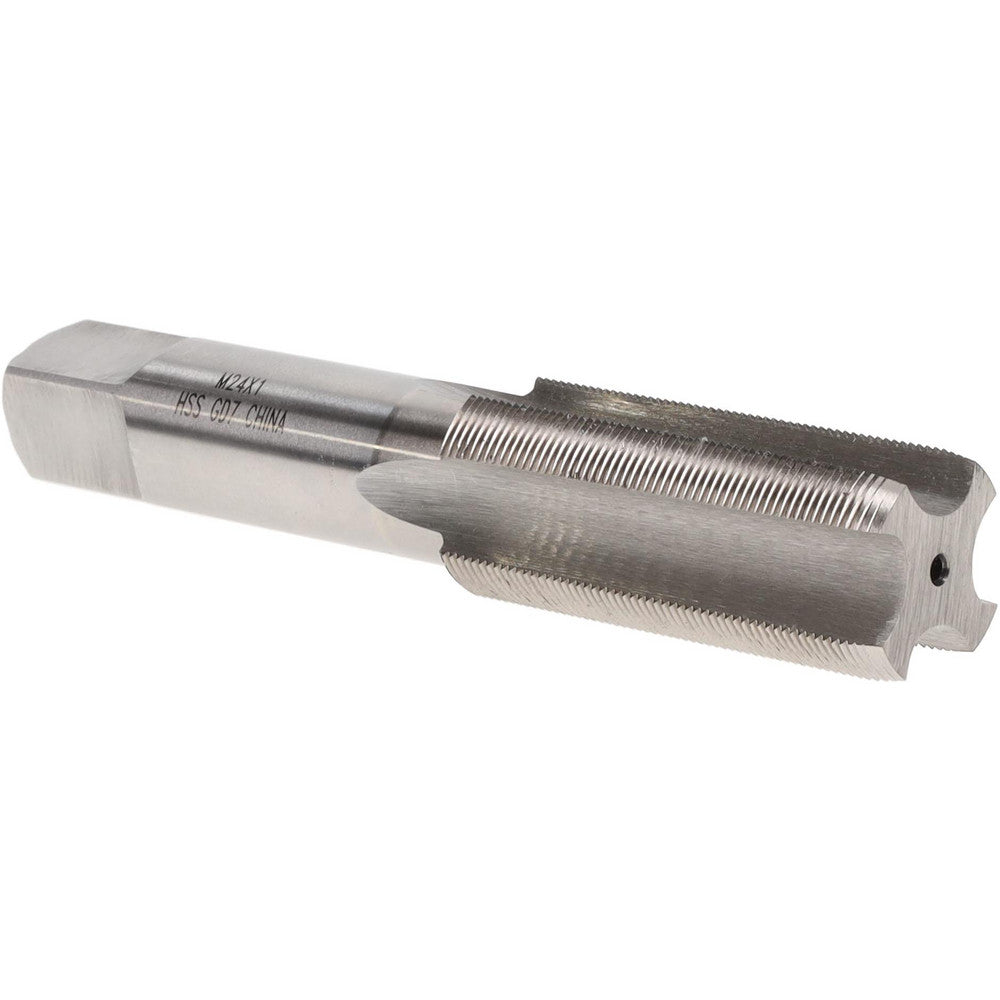 Value Collection JY4996187 Straight Flute Tap M24x1.00 Metric Fine, 4 Flutes, Plug, High Speed Steel, Bright/Uncoated