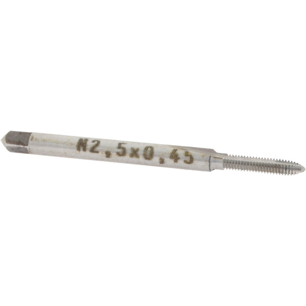 Value Collection MSC-04997094 Spiral Point Tap M2.5x0.45 Metric Coarse, 2 Flutes, Plug, High Speed Steel, Bright Finish
