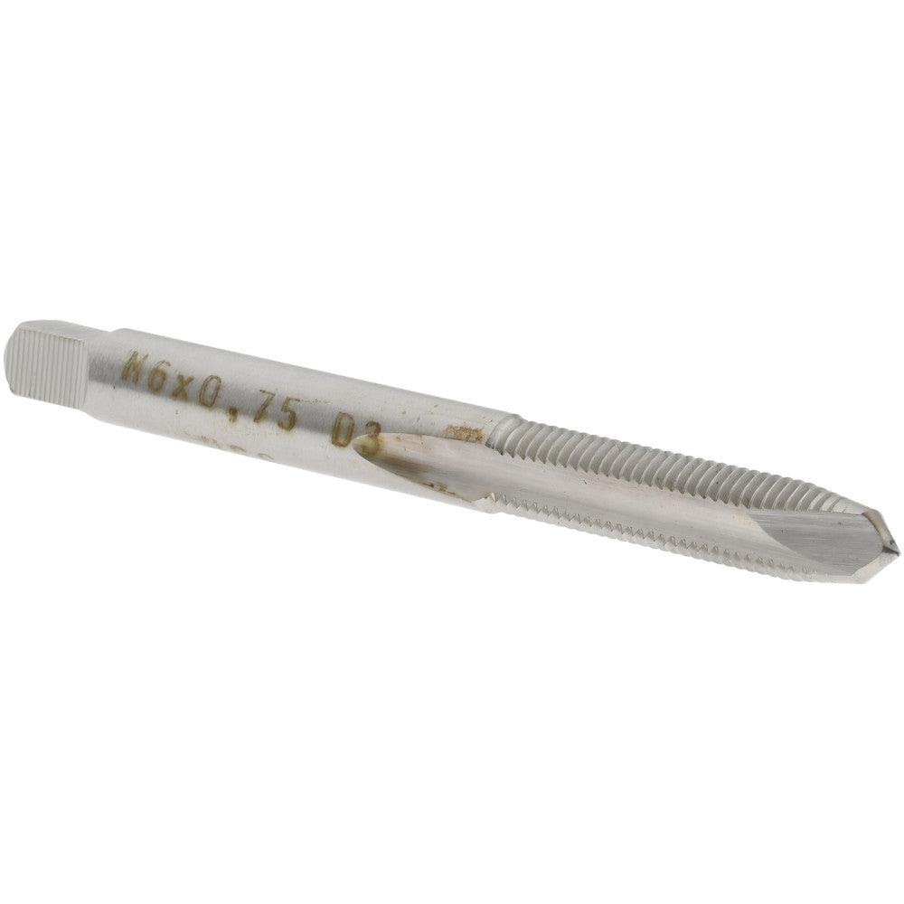 Value Collection MSC-04997375 Spiral Point Tap M6x0.75 Metric Fine, 2 Flutes, Plug, High Speed Steel, Bright Finish