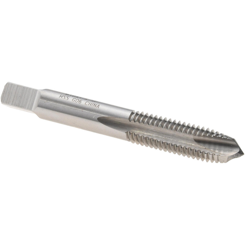 Value Collection MSC-04997599 Spiral Point Tap M10x1.50 Metric Coarse, 3 Flutes, Plug, 6H Class of Fit, High Speed Steel, Bright Finish