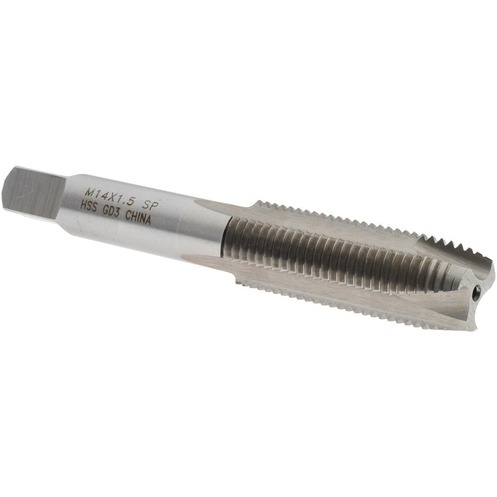 Value Collection MSC-04997771 Spiral Point Tap M14x1.50 Metric Fine, 3 Flutes, Plug, High Speed Steel, Bright Finish
