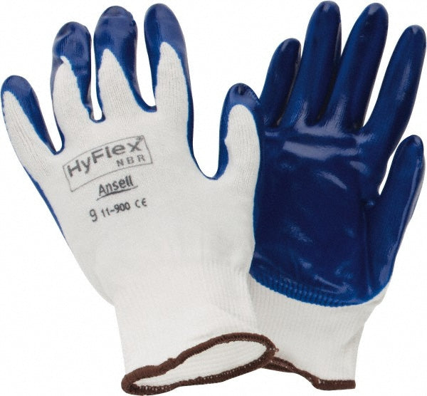 Ansell 205624 Series 11-900 General Purpose Work Gloves Large, Nitrile-Coated Nylon