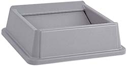 Rubbermaid FG266400GRAY Untouchable Square Swing Lid, Gray
