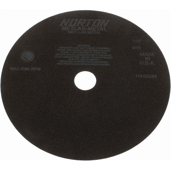 Norton 66253149449 Cut-Off Wheel 10" Dia, 1/16" Thick, 1-1/4" Hole, Aluminum Oxide