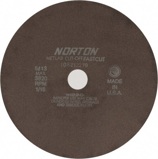 Norton 66253122821 Cut-Off Wheel 10" Dia, 1/16" Thick, 1-1/4" Hole, Aluminum Oxide