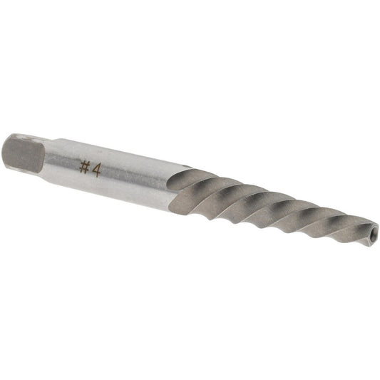 Value Collection 312-8924 Spiral Flute Screw Extractor #4, for 8 to 10 mm, 9/32 to 3/8 in, 1/8 in NPT & 1/8 in BSP Screws