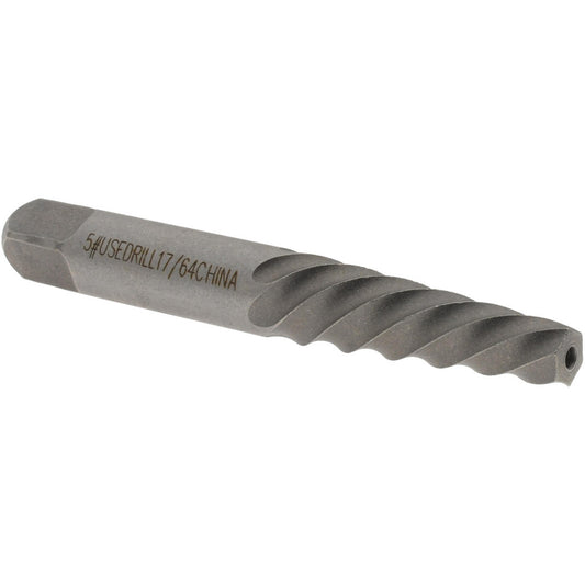 Value Collection 312-8925 Spiral Flute Screw Extractor #5, for 10 to 16 mm, 3/8 to 5/8 in, 1/4 in NPT & 1/4 in BSP Screws