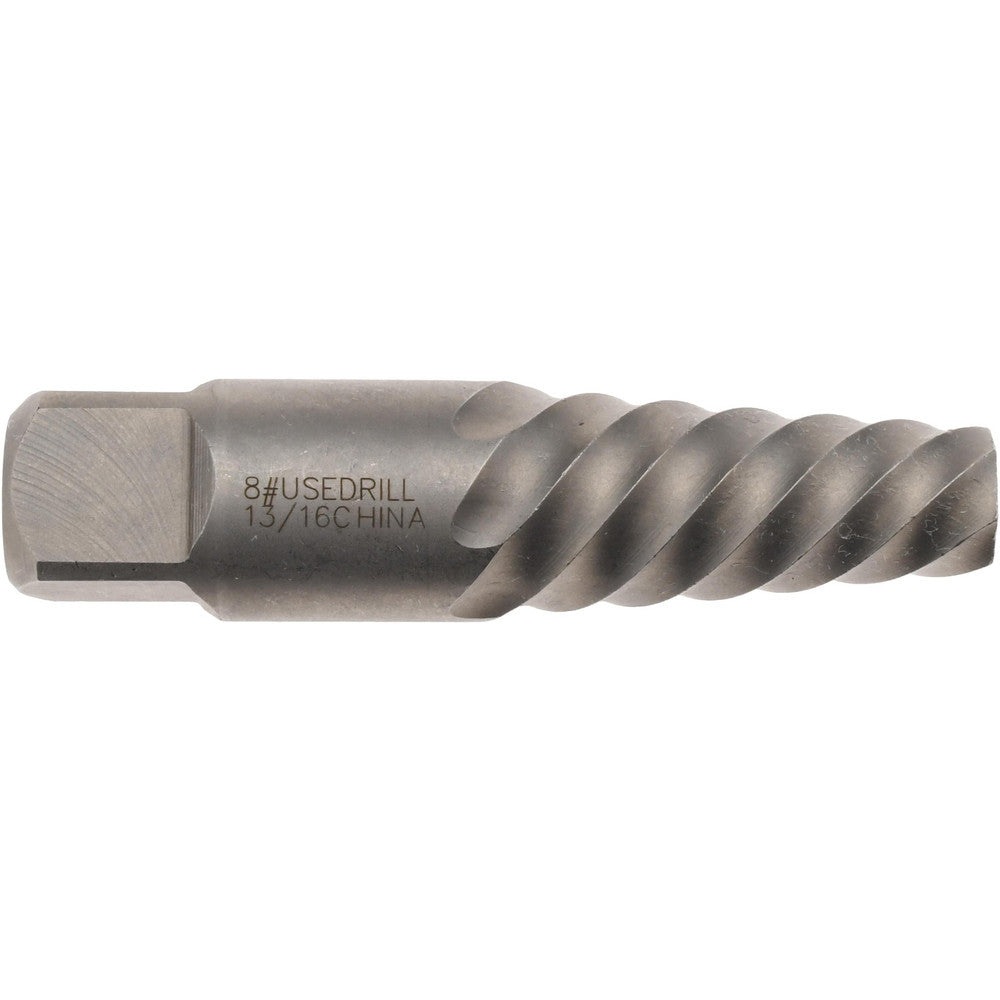 Value Collection 312-8928 Spiral Flute Screw Extractor #8, for 1-1/8 to 1-3/8 in, 1-1/8 to 1-3/8 in, 3/4 in NPT, 3/4 in BSP & 27 to 36 mm Screws