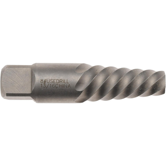 Value Collection 312-8928 Spiral Flute Screw Extractor #8, for 1-1/8 to 1-3/8 in, 1-1/8 to 1-3/8 in, 3/4 in NPT, 3/4 in BSP & 27 to 36 mm Screws