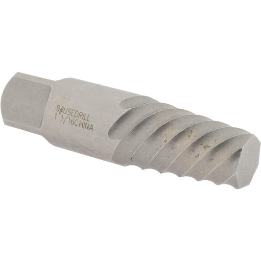 Value Collection 312-8929 Spiral Flute Screw Extractor #9, for 1-3/8 to 2 in, 1 in NPT, 1 in BSP & 36 to 52 mm Screws