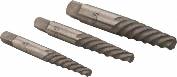 Value Collection 312-8933 Spiral Flute Screw Extractor 3 Pc