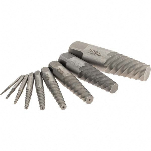 Value Collection 312-8940 Spiral Flute Screw Extractor 9 Pc