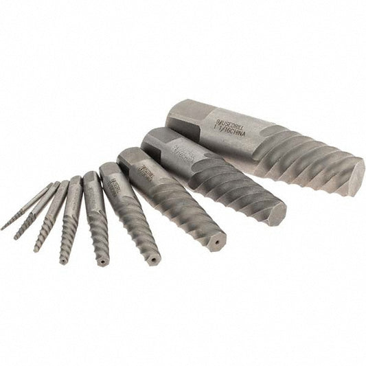 Value Collection 312-8940 Spiral Flute Screw Extractor 9 Pc