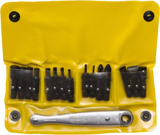 Chapman 1316 Screwdriver Insert Bit Set Hex Phillips & Slotted