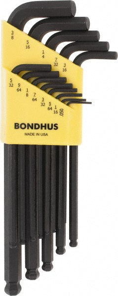Bondhus 10937 13 Piece L-Key Ball End Hex Key Set