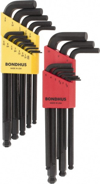 Bondhus 20199 22 Piece L-Key Ball End Hex Key Set