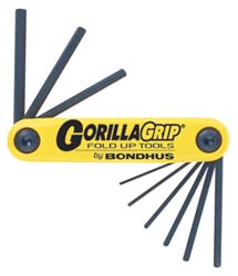 Bondhus 12589 9 Piece Fold-Up Hex Key Set