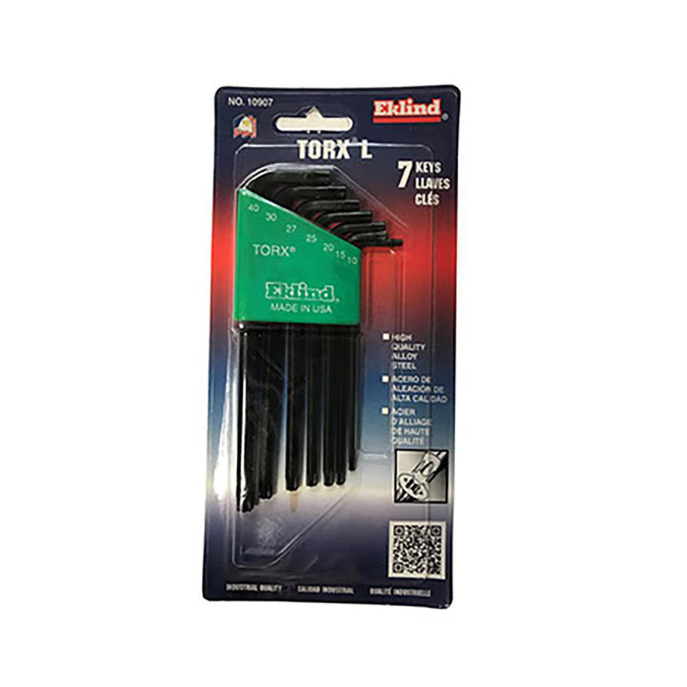 Eklind 10907 Torx Key Set 7 Pc, L-Handle