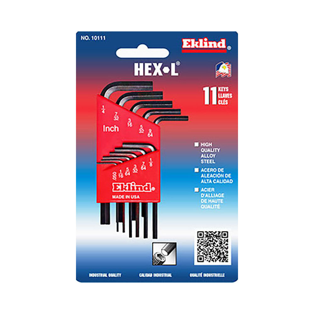Eklind 10111 11 Piece L-Key Hex Key Set