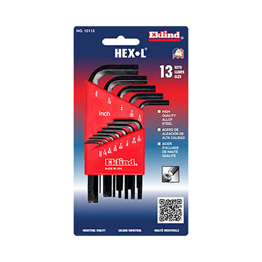 Eklind 10113 13 Piece L-Key Hex Key Set