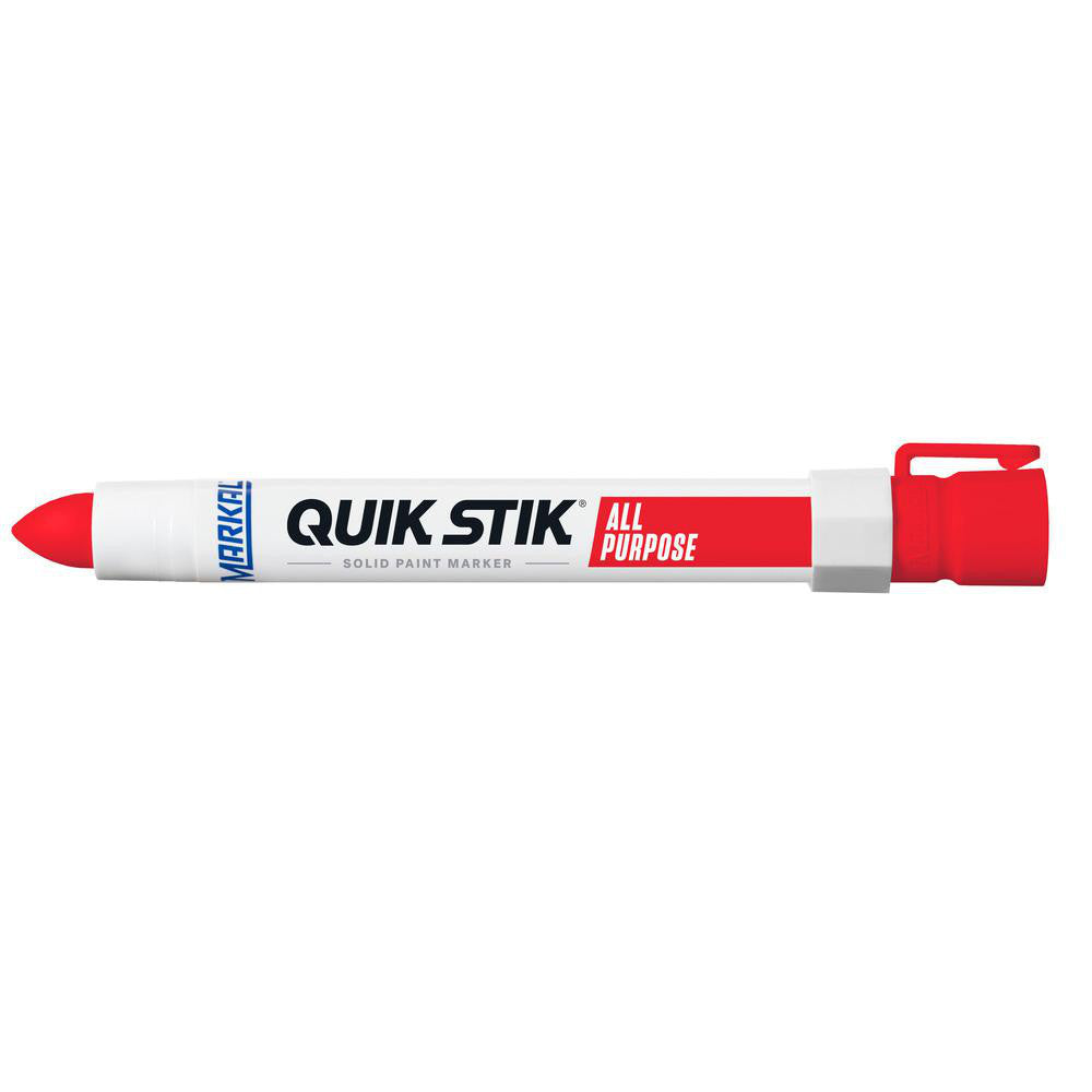 Markal 61049 Solid Paint Marker Red, Alcohol Base, Bullet Tip
