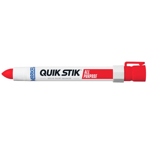 Markal 61049 Solid Paint Marker Red, Alcohol Base, Bullet Tip