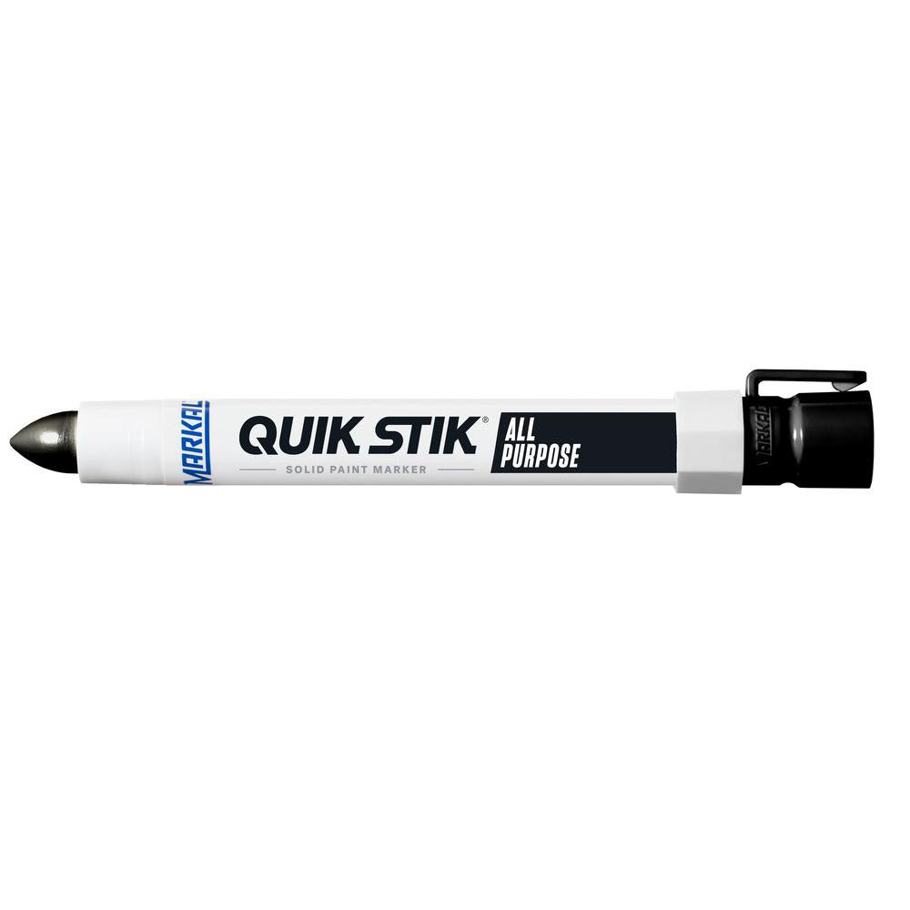 Markal 61050 Solid Paint Marker Black, Alcohol Base, Bullet Tip