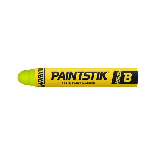 Markal 82831 Solid Paint Marker Fluorescent Yellow, Oil Base, Round Tip