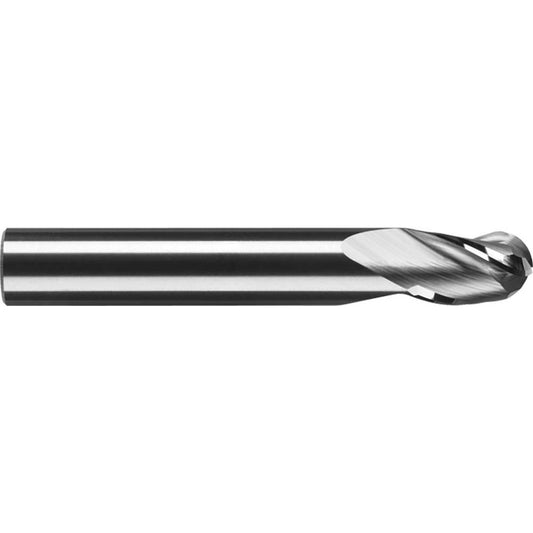 RobbJack SB-301-02 Ball End Mill 0.0625" Dia, 0.125" LOC, 3 Flute, Solid Carbide