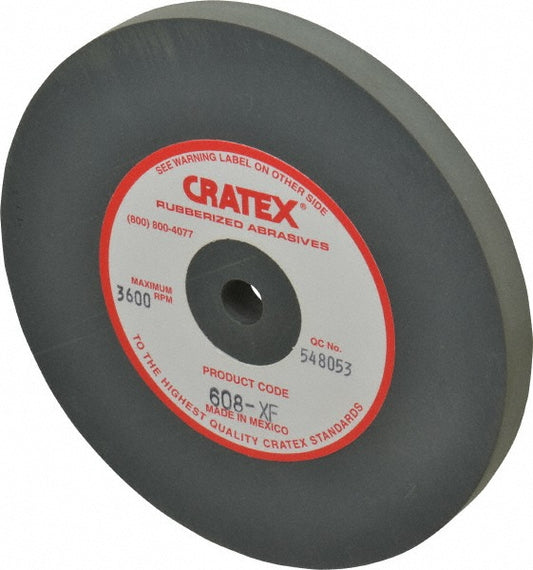 Cratex 608 XF Surface Grinding Wheel 6" Dia, 1/2" Thick, 1/2" Hole