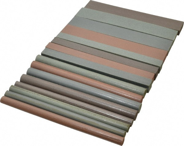 Cratex 228 KITS Abrasive Block & Stick Set 16 Pc, Oblong, Round & Square