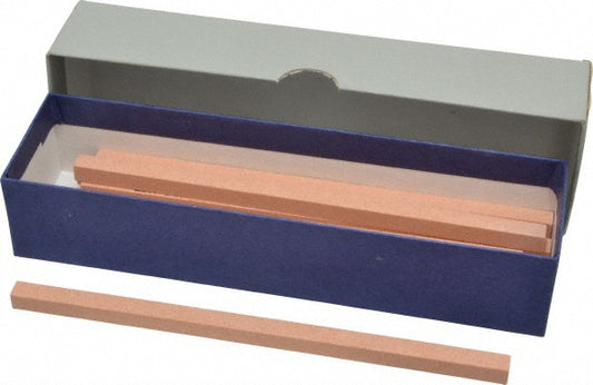 Value Collection 4256182 Square Polishing Stone Aluminum Oxide, 1/4" Wide, 1/4" Thick, 6" OAL