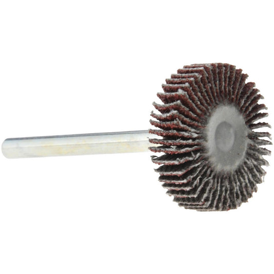 Value Collection 112065 Mounted Flap Wheel 3/4" Dia, 3/16" Face Width, 80 Grit, Aluminum Oxide