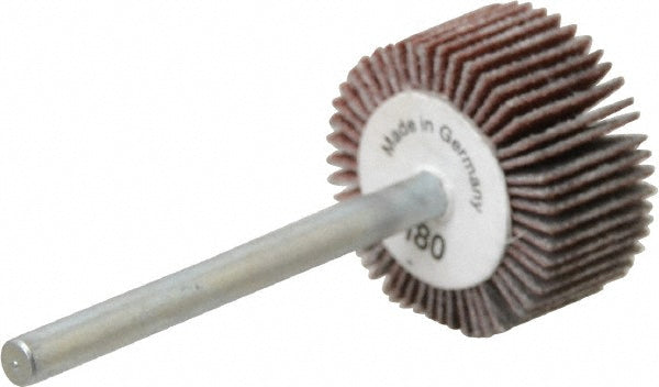 Value Collection 112089 Mounted Flap Wheel 3/4" Dia, 3/8" Face Width, 180 Grit, Aluminum Oxide