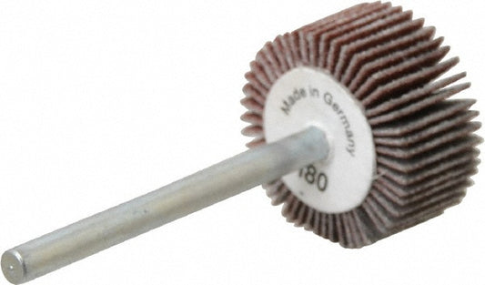 Value Collection 112089 Mounted Flap Wheel 3/4" Dia, 3/8" Face Width, 180 Grit, Aluminum Oxide
