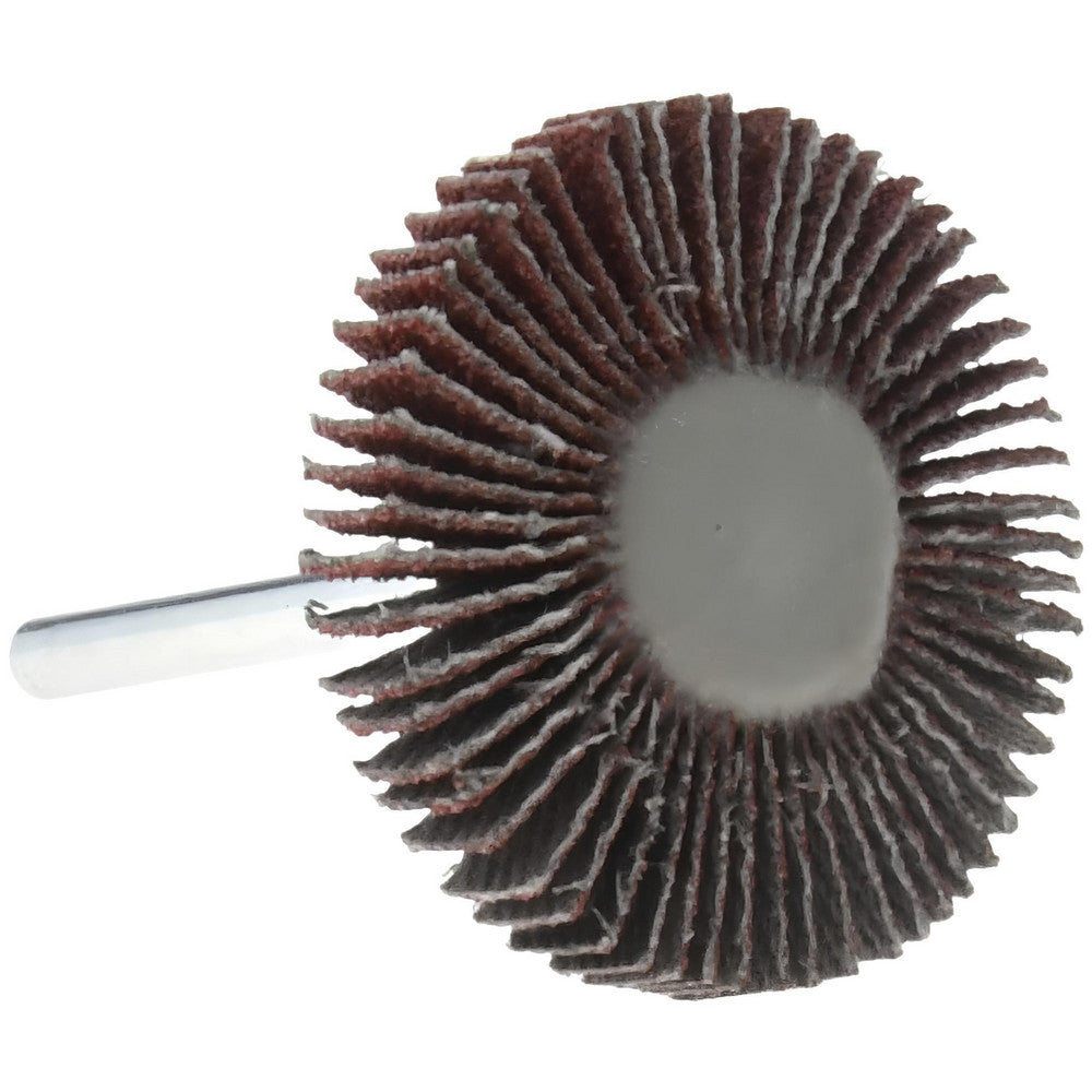 Value Collection 112285 Mounted Flap Wheel 1-3/16" Dia, 3/16" Face Width, 80 Grit, Aluminum Oxide
