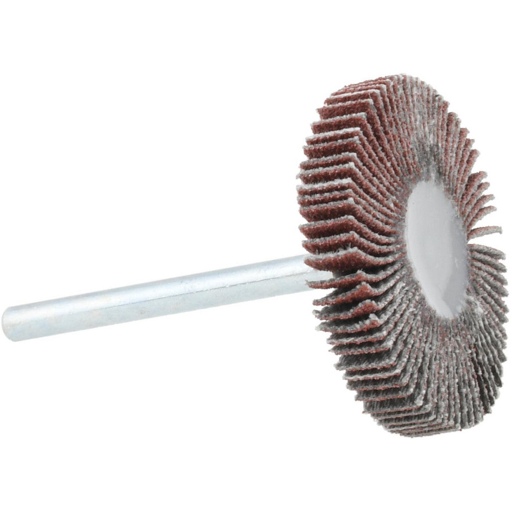 Value Collection 112287 Mounted Flap Wheel 1-3/16" Dia, 3/16" Face Width, 120 Grit, Aluminum Oxide
