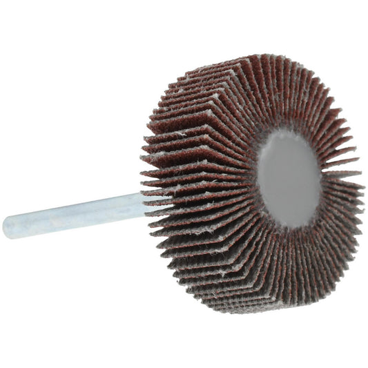 Value Collection 112327 Mounted Flap Wheel 1-3/16" Dia, 3/8" Face Width, 120 Grit, Aluminum Oxide