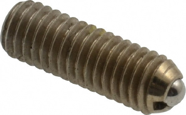 Vlier SSPHB52P Threaded Ball Plunger 10-32, 0.094" Ball Dia, 0.57" Body Length, 0.025" Max Ball Reach