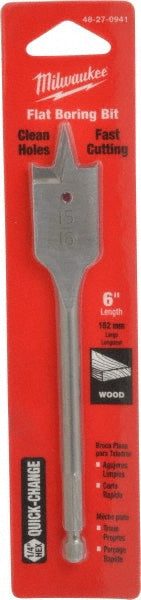 Milwaukee Tool 48-27-0941 Spade-Blade Drill Bit 15/16" Drill Bit, Carbon Steel
