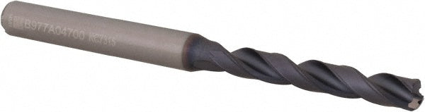 Kennametal 2425310 Jobber Drill 4.70 mm Dia, 140 deg Point, Solid Carbide