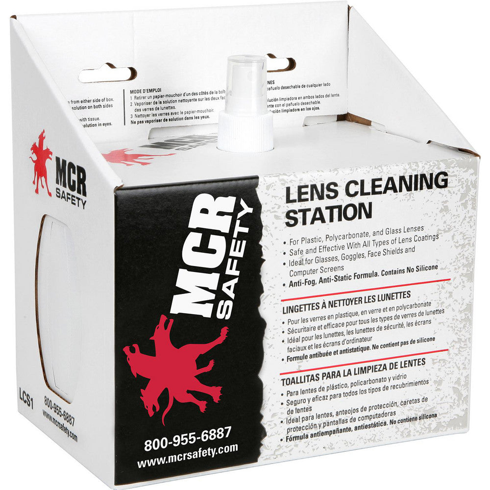 MCR Safety LCS1 Disposable Non-Silicone Anti-Fog Anti-Static Lens Cleaning Station